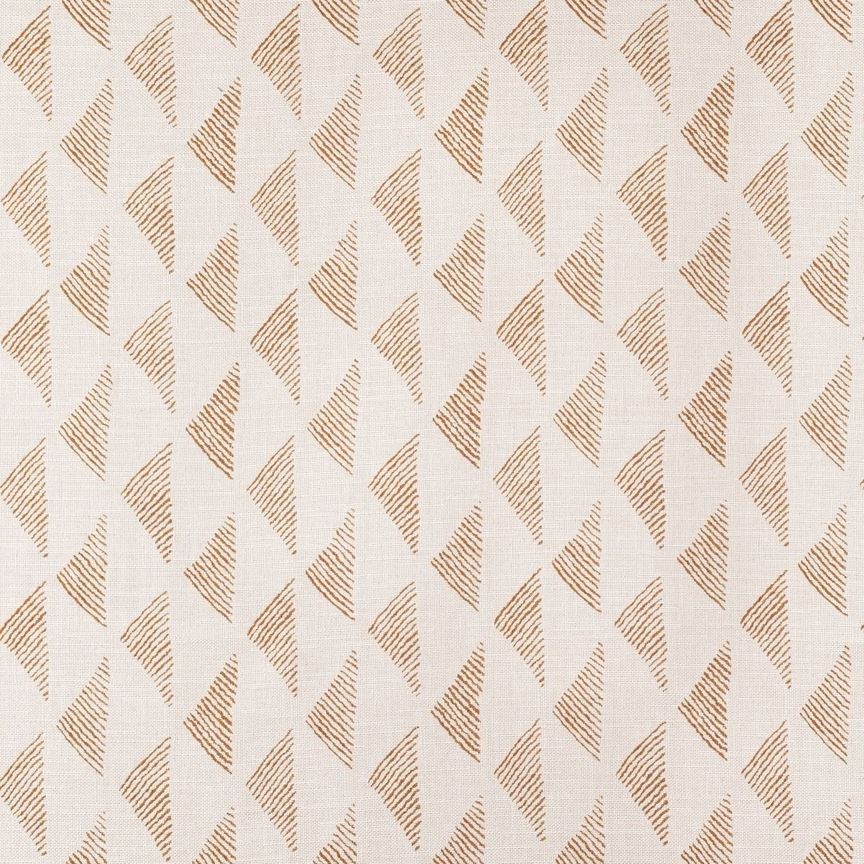 Sample of Sunbrella Etched Angles Cognac 146469-0002 Upholstery Fabric