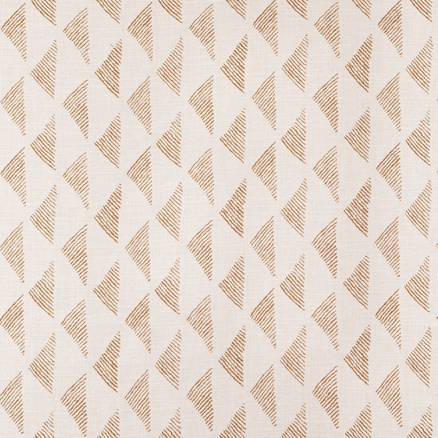 Sample of Sunbrella Etched Angles Cognac 146469-0002 Upholstery Fabric