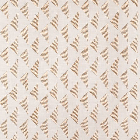 Sample of Sunbrella Etched Angles Cognac 146469-0002 Upholstery Fabric