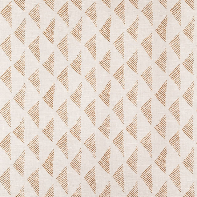 Sample of Sunbrella Etched Angles Cognac 146469-0002 Upholstery Fabric