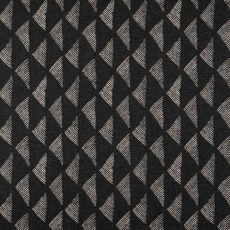 Sample of Sunbrella Etched Angles II Char 146470-0001 Upholstery Fabric
