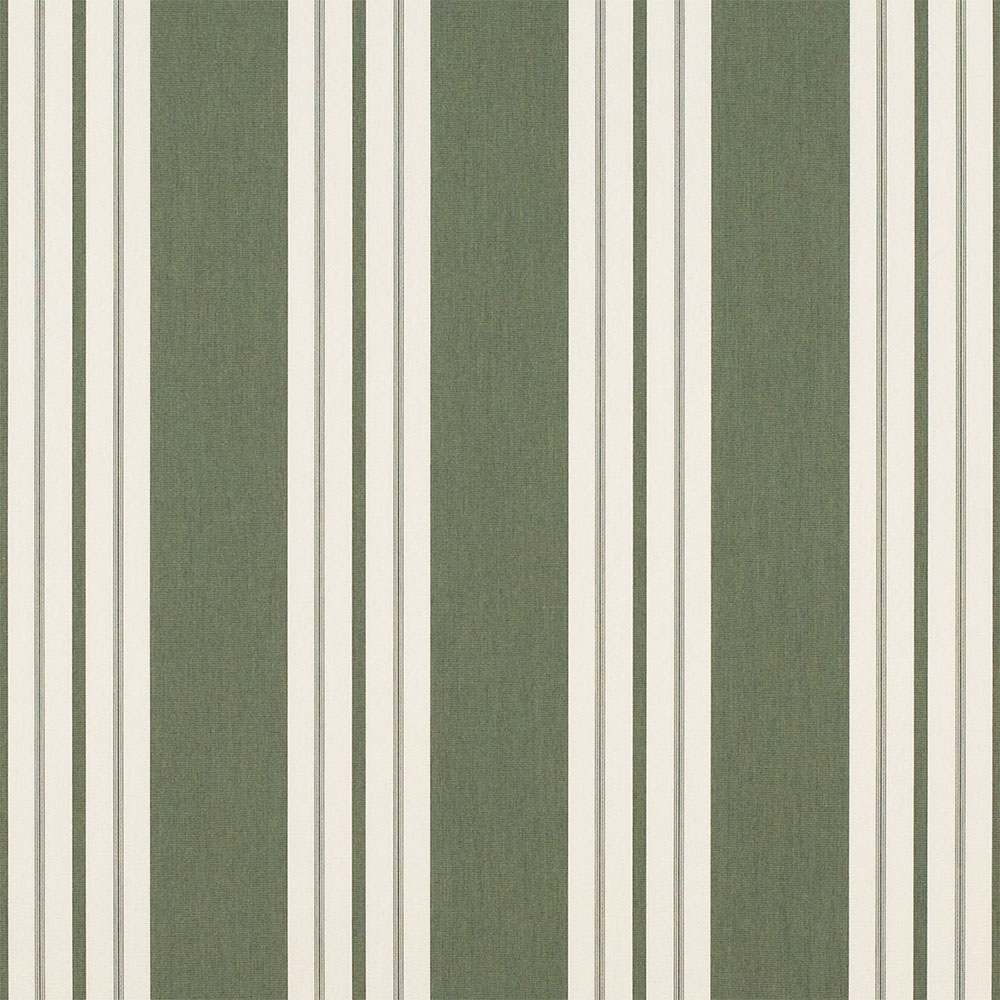 Sample of Sunbrella Fern Classic 4955 - 0000 46 - Inch Stripes Awning / Shade Fabric - Outdoor Fabric Central