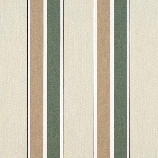 Sample of Sunbrella Fern / Heather Beige Blockstripe 4959 - 0000 46 - Inch Stripes Awning / Shade Fabric - Outdoor Fabric Central