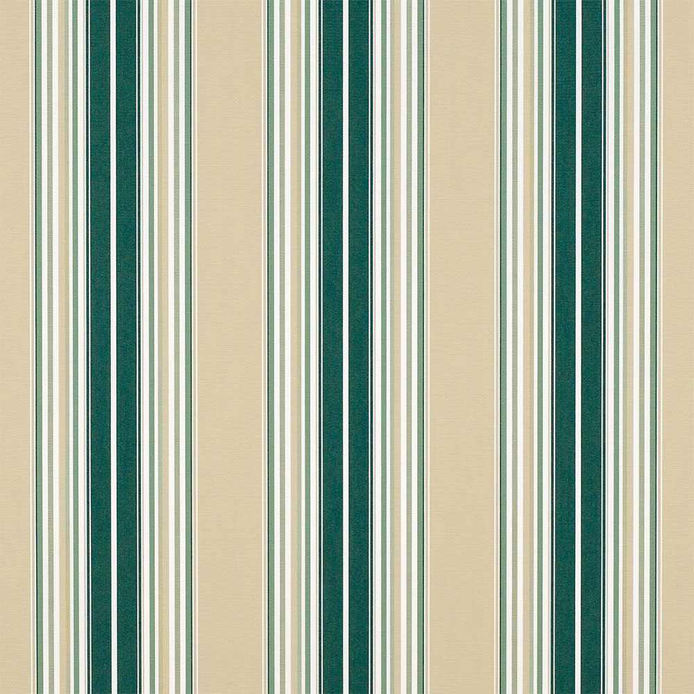 Sample of Sunbrella Forest / Beige / Natural / Sage Fancy 4932 - 0000 46 - Inch Stripes Awning / Shade Fabric - Outdoor Fabric Central
