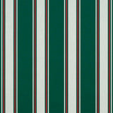 Sample of Sunbrella Forest Green Fancy 4790 - 0000 46 - Inch Stripes Awning / Shade Fabric - Outdoor Fabric Central