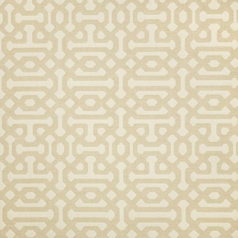 Sample of Sunbrella Fretwork Flax 45991 - 0001 Elements Collection Upholstery Fabric - Outdoor Fabric Central