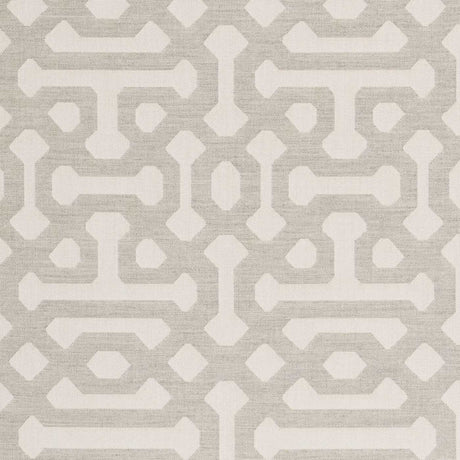 Sunbrella Fretwork Pewter 45991-0002 Elements Collection - Reversible Upholstery Fabric