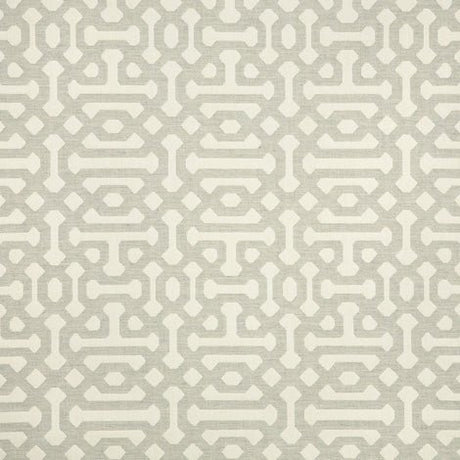 Sample of Sunbrella Fretwork Pewter 45991 - 0002 Elements Collection Upholstery Fabric - Outdoor Fabric Central