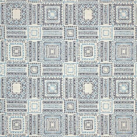 Sample of Sunbrella Garza Indigo 145675 - 0002 Elements Collection Upholstery Fabric - Outdoor Fabric Central