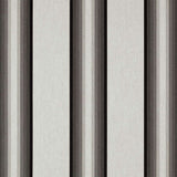 Sample of Sunbrella Grey / Black / White 4799 - 0000 46 - Inch Stripes Awning / Shade Fabric - Outdoor Fabric Central