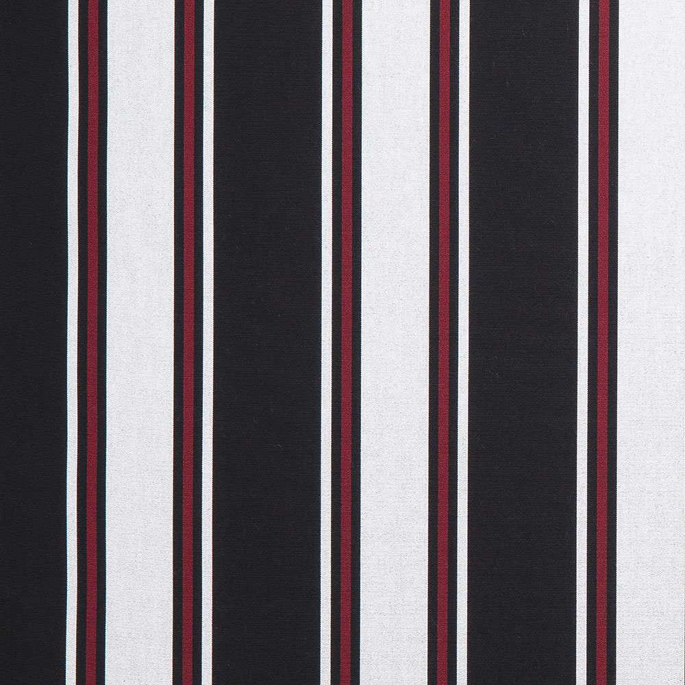 Sample of Sunbrella Hatteras Raven 4989 - 0000 46 - Inch Stripes Awning / Shade Fabric - Outdoor Fabric Central