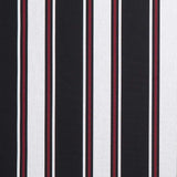 Sample of Sunbrella Hatteras Raven 4989 - 0000 46 - Inch Stripes Awning / Shade Fabric - Outdoor Fabric Central