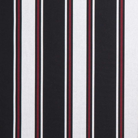 Sample of Sunbrella Hatteras Raven 4989 - 0000 46 - Inch Stripes Awning / Shade Fabric - Outdoor Fabric Central
