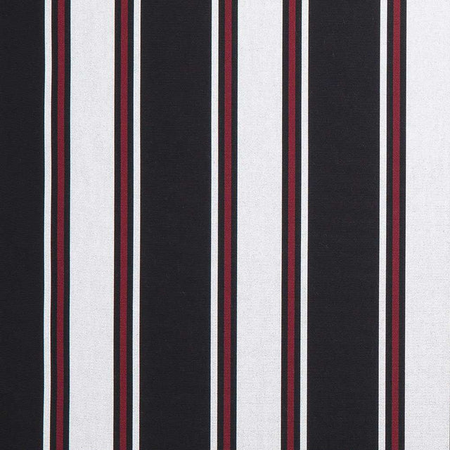 Sample of Sunbrella Hatteras Raven 4989 - 0000 46 - Inch Stripes Awning / Shade Fabric - Outdoor Fabric Central