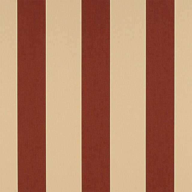 Sample of Sunbrella Havelock Brick 4985 - 0000 46 - Inch Stripes Awning / Shade Fabric - Outdoor Fabric Central