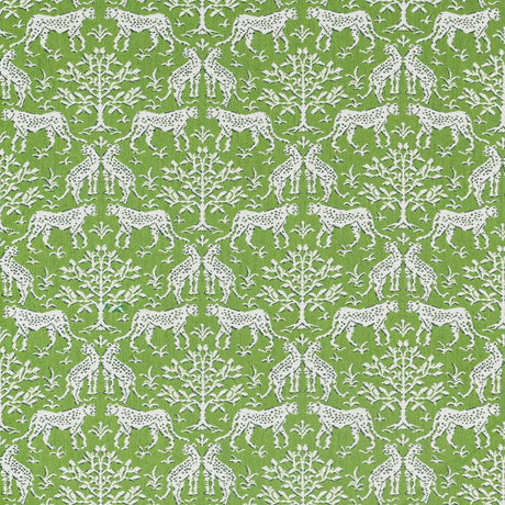 Sample of Sunbrella Jaipur Frame II Chive 146409-0002 Upholstery Fabric