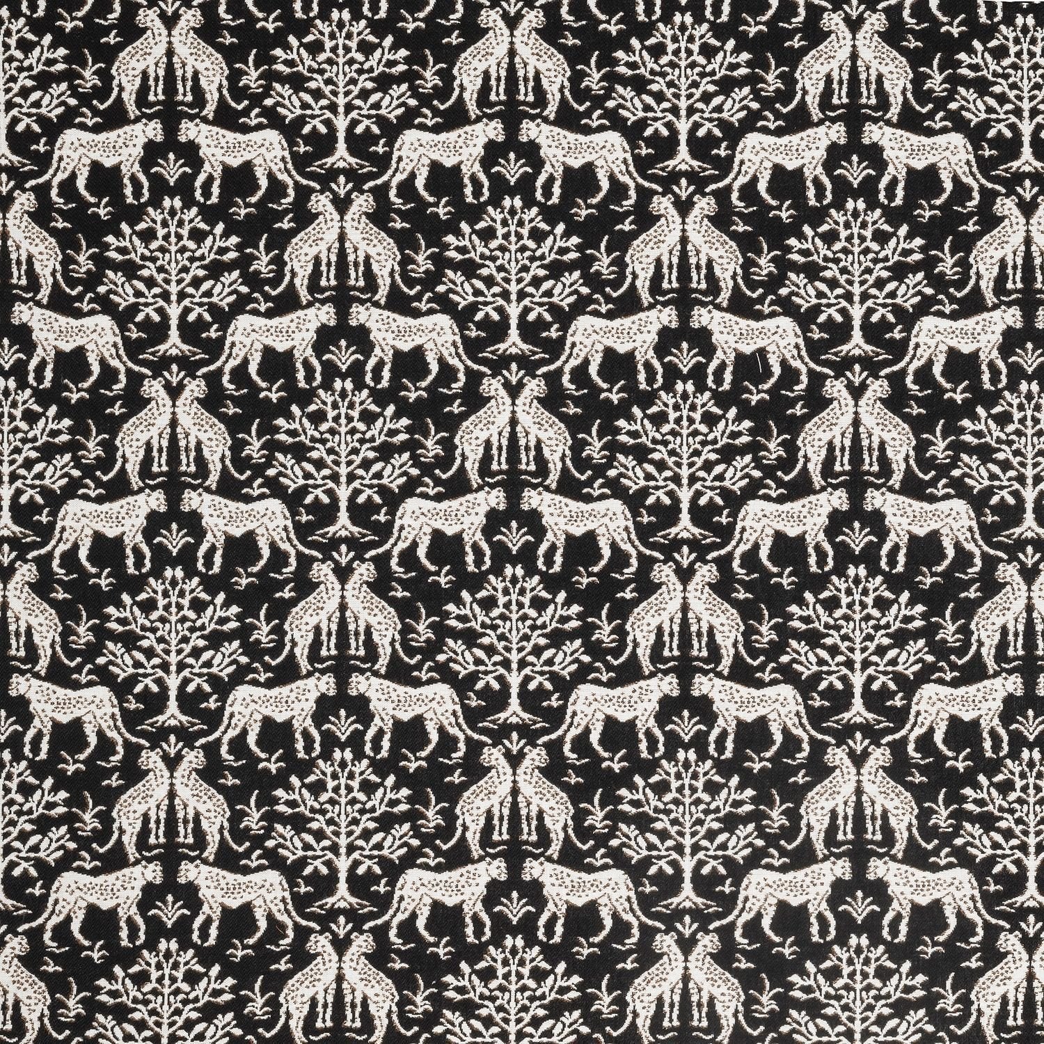 Sample of Sunbrella Jaipur Frame II Onyx 146409-0004 Upholstery Fabric
