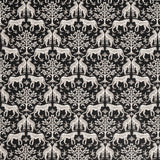 Sample of Sunbrella Jaipur Frame II Onyx 146409-0004 Upholstery Fabric