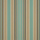 Sample of Sunbrella Kiawah Spa 4868 - 0000 46 - Inch Stripes Awning / Shade Fabric - Outdoor Fabric Central