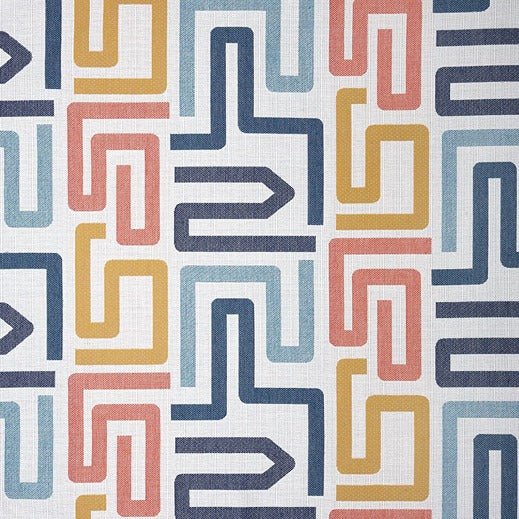Sample of Sunbrella Labyrinth Fiesta 145994 - 0002 Fusion Collection Upholstery Fabric - Outdoor Fabric Central