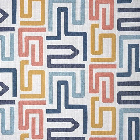 Sample of Sunbrella Labyrinth Fiesta 145994 - 0002 Fusion Collection Upholstery Fabric - Outdoor Fabric Central