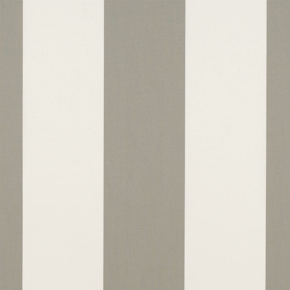 Sample of Sunbrella Manhattan Fog 4876 - 0000 46 - Inch Stripes Awning / Shade Fabric - Outdoor Fabric Central