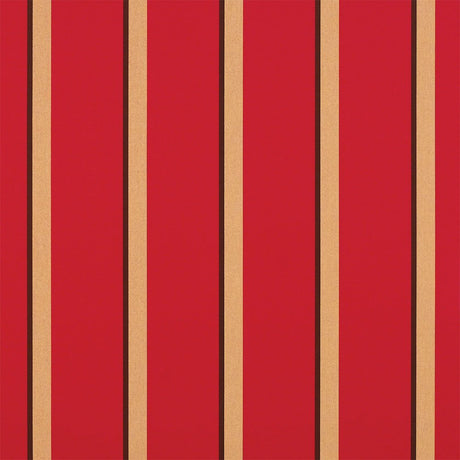 Sample of Sunbrella Manteo Cardinal 4991 - 0000 46 - Inch Stripes Mayfield Collection Awning / Shade Fabric - Outdoor Fabric Central