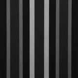 Sample of Sunbrella Marco Black 4703 - 0000 46 - Inch Stripes Awning / Shade Fabric - Outdoor Fabric Central