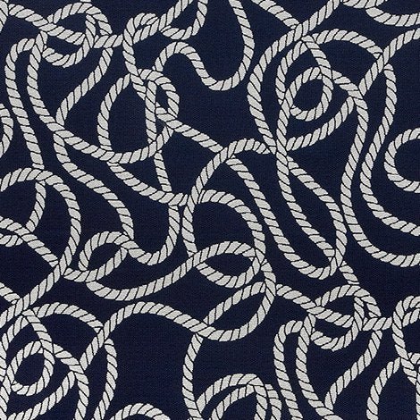Sample of Sunbrella Maritime Nautical 145239 - 0000 Fusion Collection Upholstery Fabric - Outdoor Fabric Central