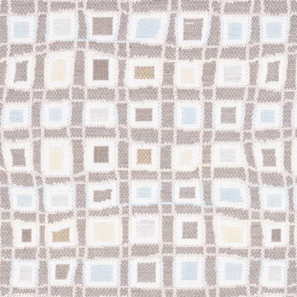 Sample of Sunbrella Mosaic Squares Mineral 145470 - 0002 Upholstery Fabric - Outdoor Fabric Central