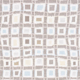 Sample of Sunbrella Mosaic Squares Mineral 145470 - 0002 Upholstery Fabric - Outdoor Fabric Central