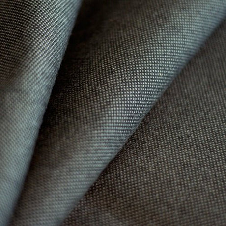 Sample of Sunbrella Natte Charcoal Black NAT 5075 European Collection Upholstery Fabric - Outdoor Fabric Central