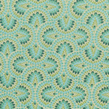 Sample of Sunbrella Plume Peacock 146274-0001 Upholstery Fabric