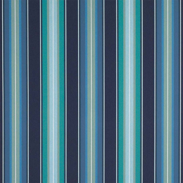 Sample of Sunbrella Saxon Cascade 4884 - 0000 46 - Inch Stripes Awning / Shade Fabric - Outdoor Fabric Central