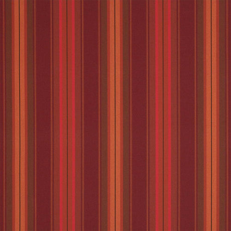 Sample of Sunbrella Saxon Chili 4885 - 0000 46 - Inch Stripes Awning / Shade Fabric - Outdoor Fabric Central