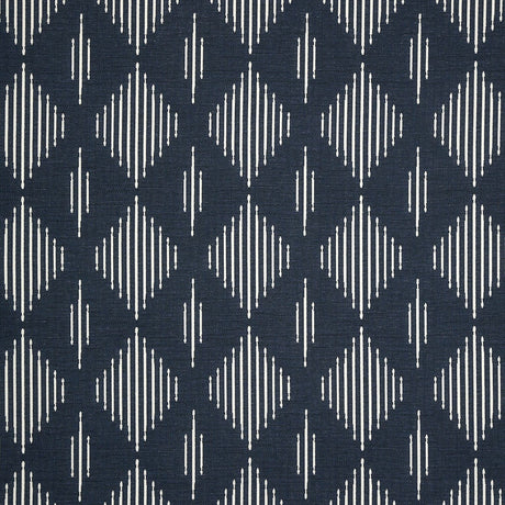 Sample of Sunbrella Spinner Diamond II  Midnight 146102-0007 Upholstery Fabric