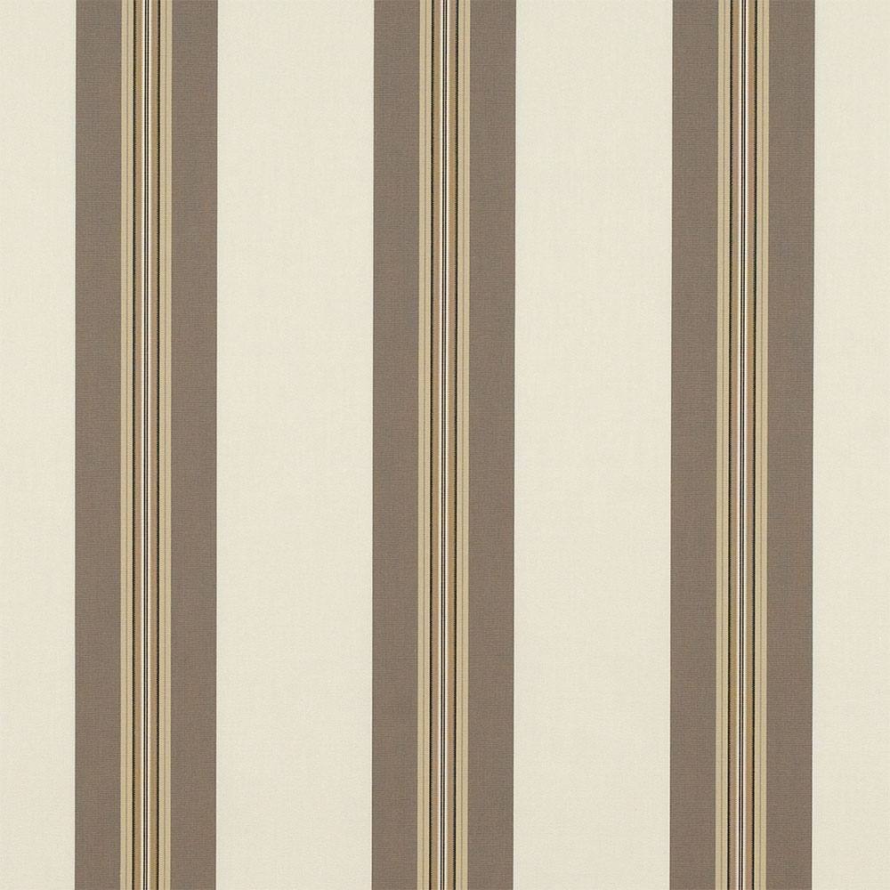 Sample of Sunbrella Taupe Tailored Bar Stripe 4945 - 0000 46 - Inch Stripes Awning / Shade Fabric - Outdoor Fabric Central