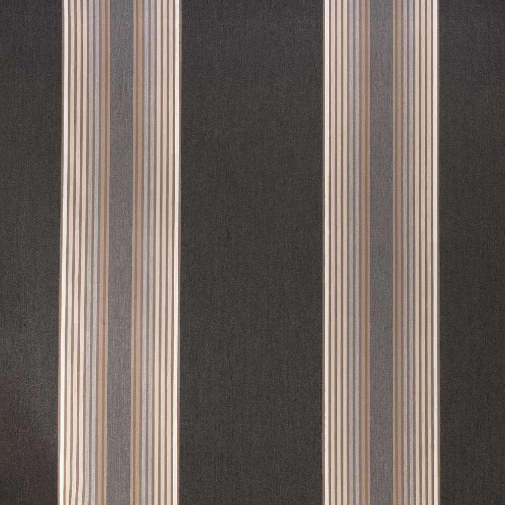 Sample of Sunbrella Tillman Shale 4836 - 0000 46 - Inch Stripes Awning / Shade Fabric - Outdoor Fabric Central