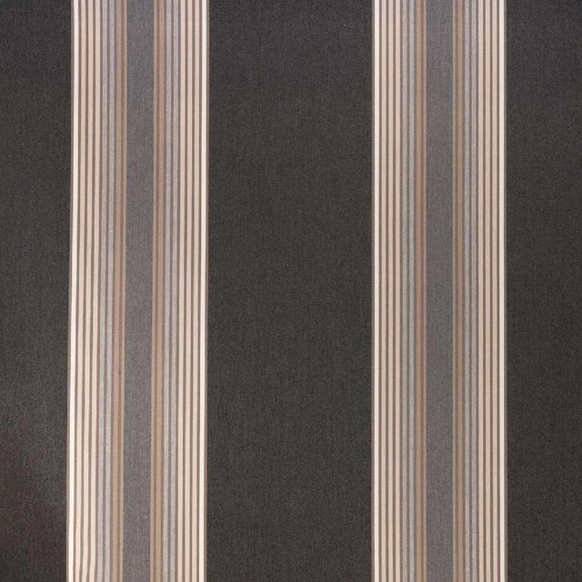 Sample of Sunbrella Tillman Shale 4836 - 0000 46 - Inch Stripes Awning / Shade Fabric - Outdoor Fabric Central