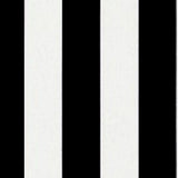 Sample of Sunbrella Yacht Stripe Black YAC 3740 European Collection Upholstery Fabric - Outdoor Fabric Central