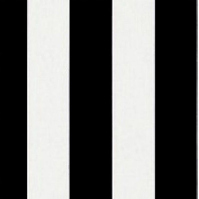 Sample of Sunbrella Yacht Stripe Black YAC 3740 European Collection Upholstery Fabric - Outdoor Fabric Central