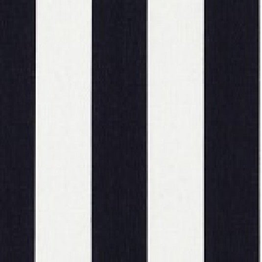 Sample of Sunbrella Yacht Stripe Navy YAC 3722 European Collection Upholstery Fabric - Outdoor Fabric Central