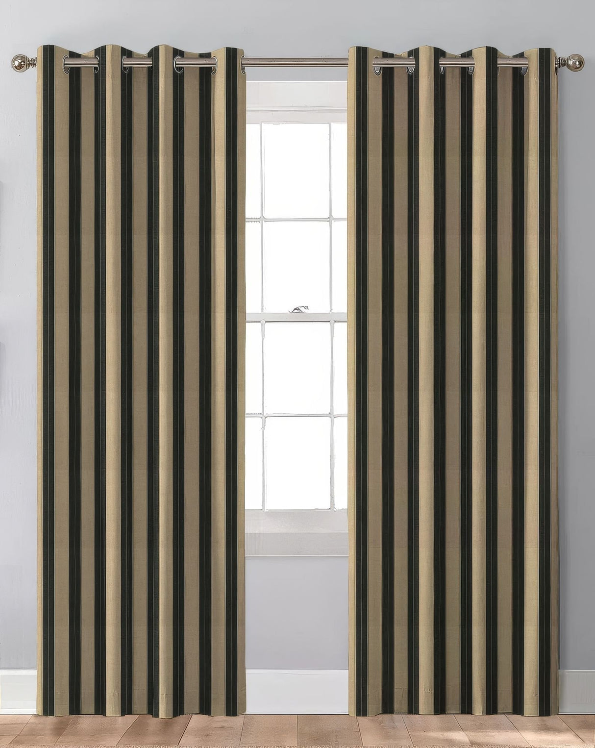 Sunbrella Berenson Tuxedo Indoor/Outdoor Curtain Panel - Outdoor Fabric Central