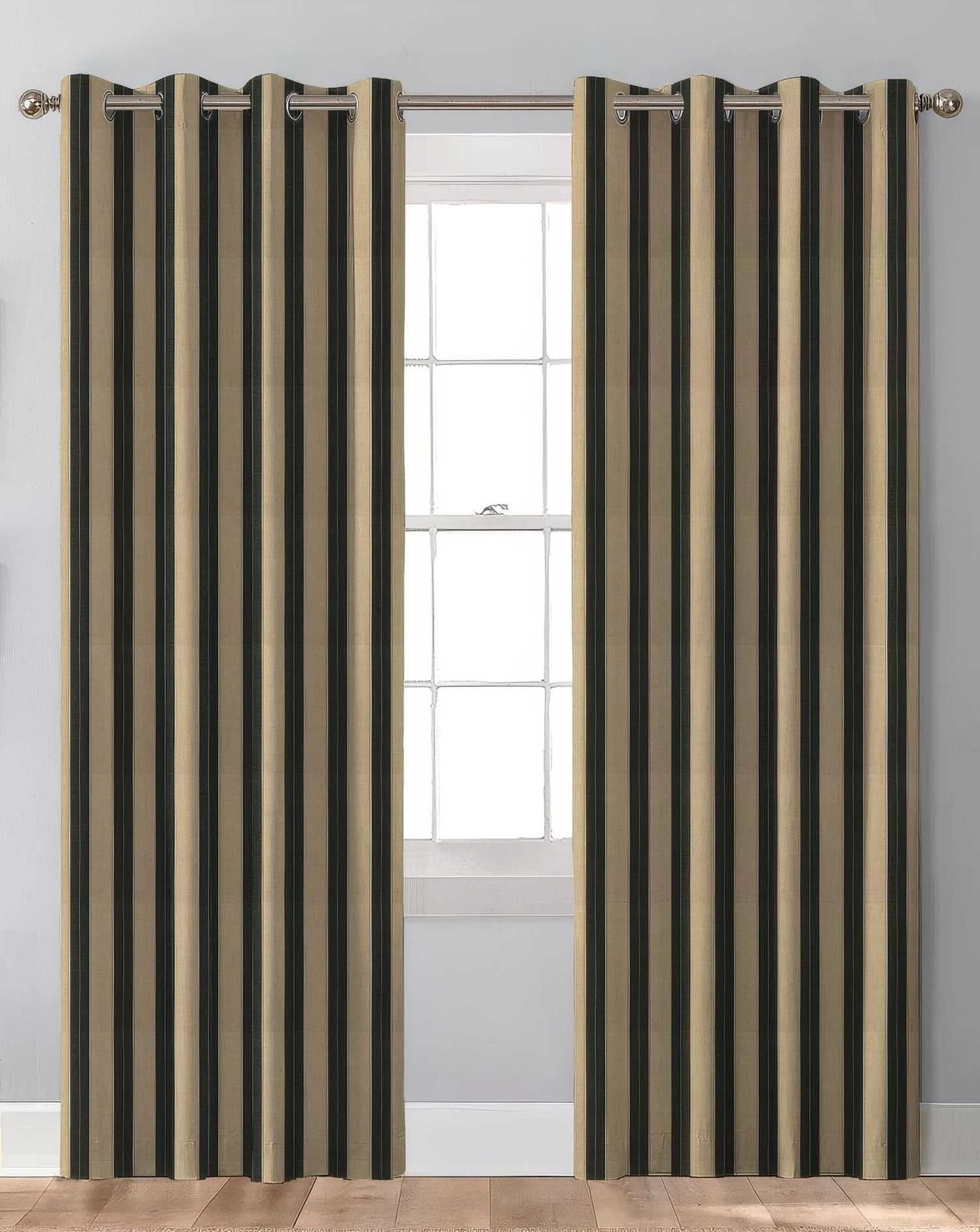 Sunbrella Berenson Tuxedo Indoor/Outdoor Curtain Panel - Outdoor Fabric Central