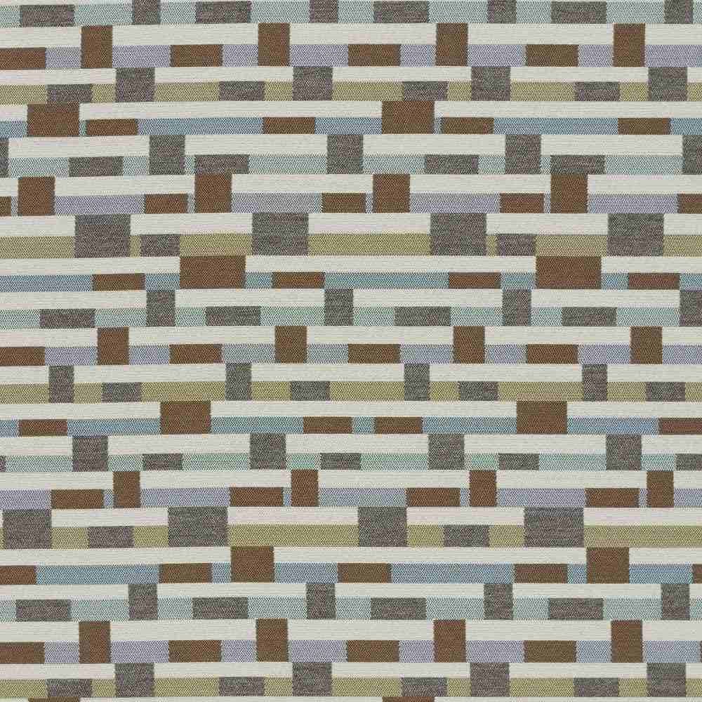 Sunbrella by Mayer Metal Strips Driftwood 434 - 000 Vollis Simpson Collection Upholstery Fabric - Outdoor Fabric Central