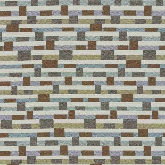Sunbrella by Mayer Metal Strips Driftwood 434 - 000 Vollis Simpson Collection Upholstery Fabric - Outdoor Fabric Central
