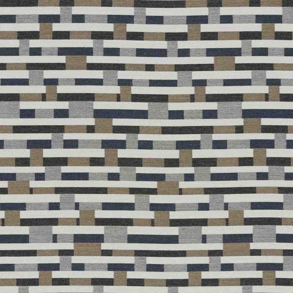 Sunbrella by Mayer Metal Strips Granite 434 - 006 Vollis Simpson Collection Upholstery Fabric - Outdoor Fabric Central