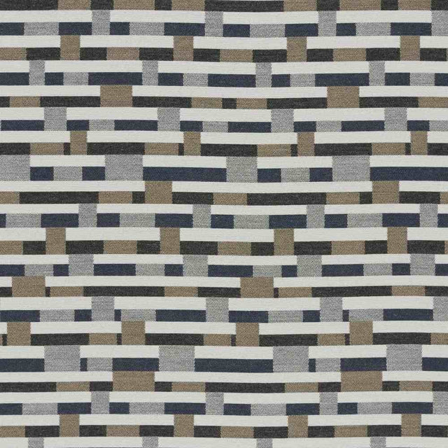 Sunbrella by Mayer Metal Strips Granite 434 - 006 Vollis Simpson Collection Upholstery Fabric - Outdoor Fabric Central