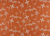 Sunbrella by Mayer Whirligig Tangerine 431 - 009 Vollis Simpson Collection Upholstery Fabric - Outdoor Fabric Central