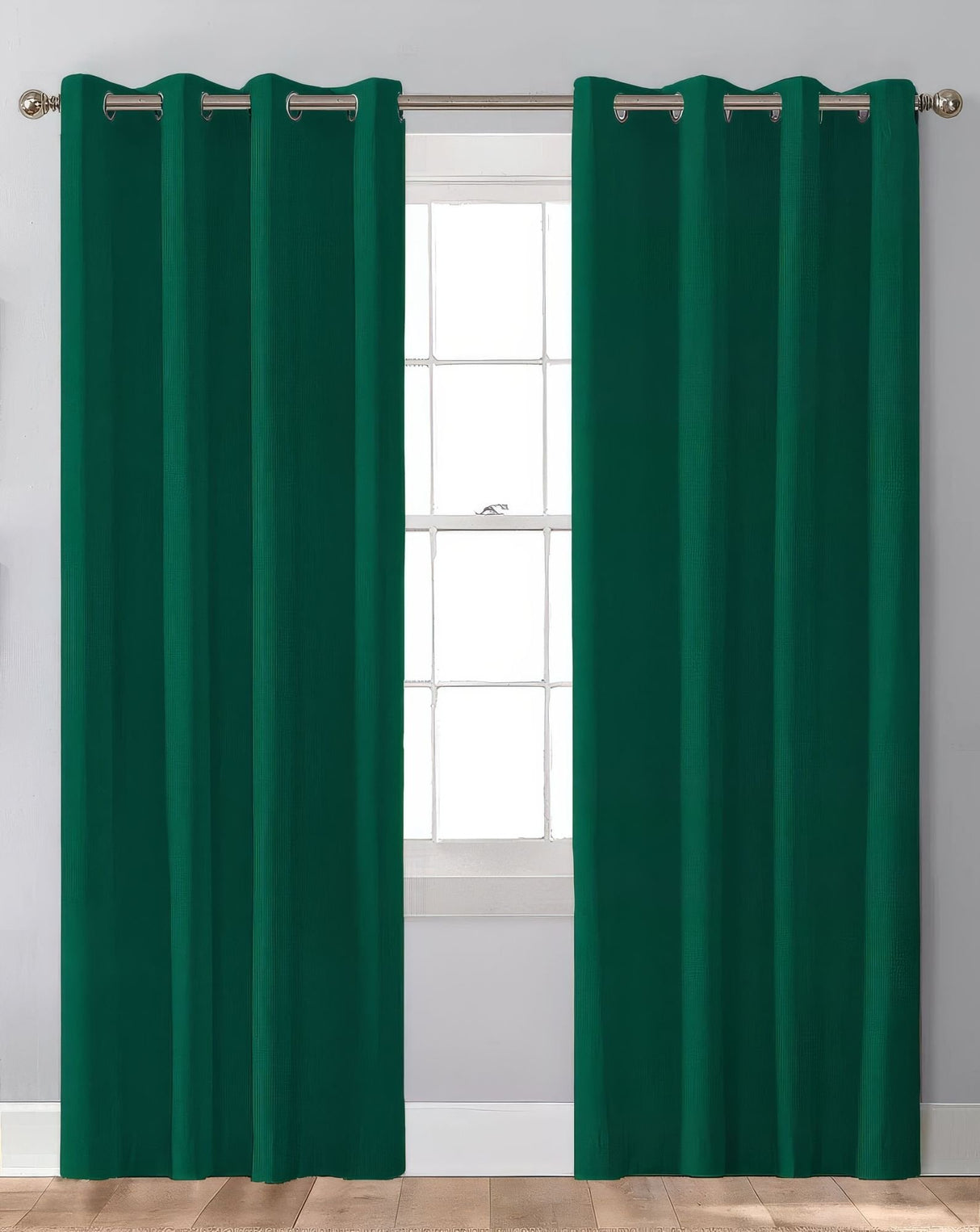 Sunbrella Canvas Forest Green Indoor/Outdoor Curtain Panel - Outdoor Fabric Central